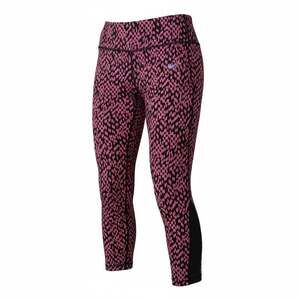 Nike Women's Dri-Fit Relay Running Capri Leggings Pink Reptile Animal Print Mesh